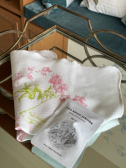 【数量限定】ふきん　春(紅茶舗治郎兵衛オリジナル）