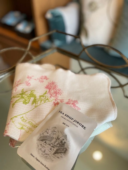 【数量限定】ふきん　春(紅茶舗治郎兵衛オリジナル）